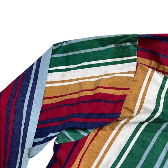 Vintage Panhandle Slim Red and Green Casual Button Down Shirt Size Large - Picture 5 of 10